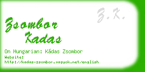 zsombor kadas business card